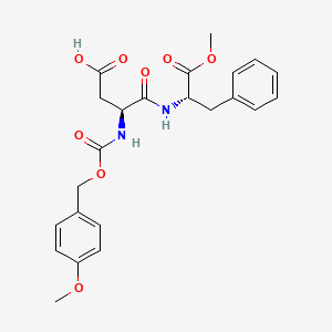 molecular formula C23H26N2O8 B12778703 N-(p-Methoxybenzyloxycarbonyl)aspartame CAS No. 68802-03-9
