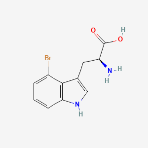 molecular formula C11H11BrN2O2 B1277872 4-Bromo-L-tryptophan CAS No. 52448-16-5