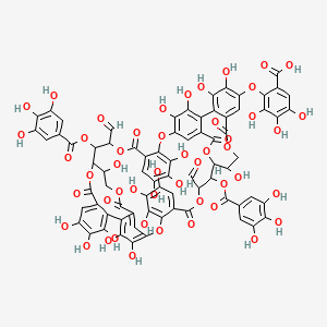 molecular formula C75H52O49 B12778833 Woodfordin I CAS No. 145851-27-0