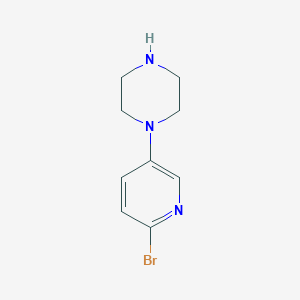 molecular formula C9H12BrN3 B1277884 1-(6-Bromopyridin-3-yl)piperazine CAS No. 412347-39-8