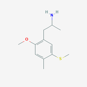molecular formula C12H19NOS B12778886 Benzeneethanamine, 2-methoxy-alpha,4-dimethyl-5-(methylthio)- CAS No. 207740-45-2