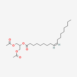 molecular formula C25H44O6 B12778907 Glyceryl diacetate 2-oleate CAS No. 55401-63-3