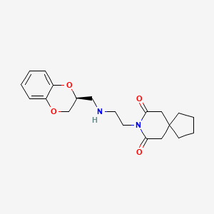 molecular formula C20H26N2O4 B12778909 Binospirone, (S)- CAS No. 132746-01-1