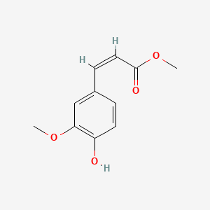 molecular formula C11H12O4 B12778958 Methyl cis-ferulate CAS No. 34298-89-0