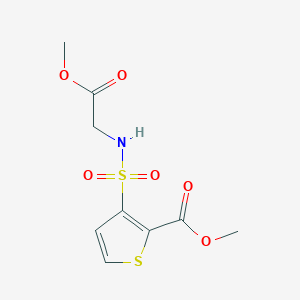 Methyl 3-(N-(2-methoxy-2-oxoethyl)sulfamoyl)thiophene-2-carboxylate