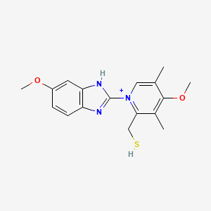 molecular formula C17H20N3O2S+ B12779077 6Btn3S46UW CAS No. 125656-79-3