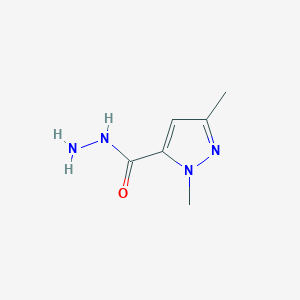 molecular formula C6H10N4O B1277913 1,3-dimethyl-1H-pyrazole-5-carbohydrazide CAS No. 89187-40-6