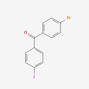 molecular formula C13H8BrIO B1277914 4'-Bromo-4-iodobenzophenone CAS No. 609820-28-2