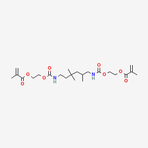 molecular formula C23H38N2O8 B12779171 Di-2-methacryloxyethyl 2,4,4-trimethylhexamethylenedicarbamate CAS No. 74389-53-0