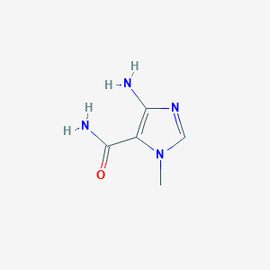 molecular formula C5H8N4O B127792 4-氨基-1-甲基-1H-咪唑-5-甲酰胺 CAS No. 5413-89-8