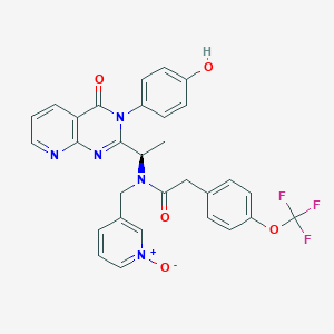 molecular formula C30H24F3N5O5 B12779238 AMG-487 metabolite M3 CAS No. 752244-92-1