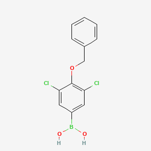 molecular formula C13H11BCl2O3 B1277927 4-(Benzyloxy)-3,5-dichlorophenylboronic acid CAS No. 1003298-85-8