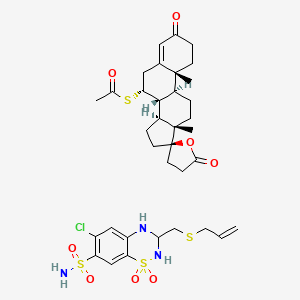 molecular formula C35H46ClN3O8S4 B12779289 Prinactizide CAS No. 76270-06-9