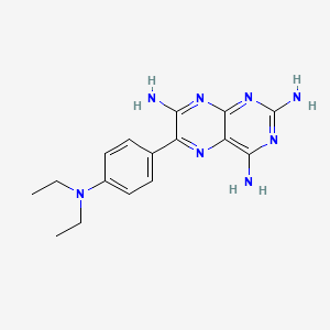 molecular formula C16H20N8 B12779296 Diethyl(4-(2,4,7-triaminopteridin-6-yl)phenyl)amine CAS No. 3150-42-3