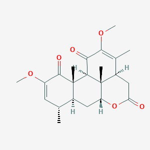 molecular formula C22H28O6 B12779332 Isoquassin CAS No. 21293-20-9