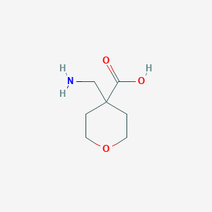 molecular formula C7H13NO3 B1277937 4-Aminomethyltetrahydropyran-4-carboxylic acid CAS No. 948015-51-8