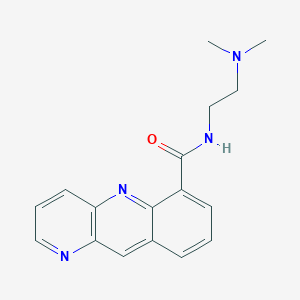 molecular formula C17H18N4O B127794 n-[2-(Dimethylamino)ethyl]benzo[b][1,5]naphthyridine-6-carboxamide CAS No. 153470-81-6