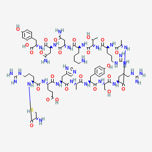 molecular formula C77H121N29O24S B12779407 Peptide 360-373 CAS No. 127422-65-5
