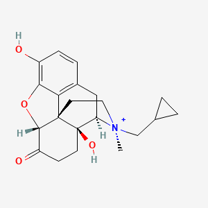 molecular formula C21H26NO4+ B12779466 Methylnaltrexone, (17S)- CAS No. 916045-22-2