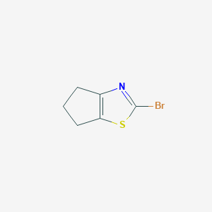 molecular formula C6H6BrNS B1277950 2-Bromo-5,6-dihydro-4H-cyclopenta[d]thiazole CAS No. 1080642-17-6