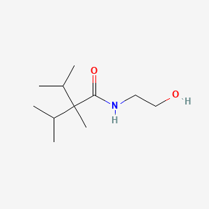 molecular formula C11H23NO2 B12779500 N-(2-Hydroxyethyl)-2,3-dimethyl-2-isopropylbutanamide CAS No. 883215-02-9