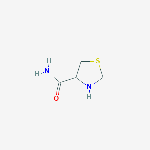 molecular formula C4H8N2OS B1277958 4-Thiazolidinecarboxamide CAS No. 103749-87-7