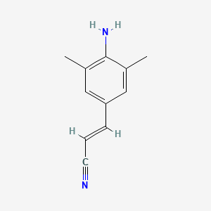 molecular formula C11H12N2 B1277961 (E)-3-(4-Amino-3,5-dimethylphenyl)acrylonitrile CAS No. 500292-86-4