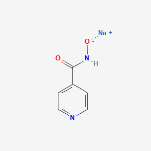 molecular formula C6H5N2NaO2 B12779613 Sodium Isonicotinohydroxamate CAS No. 10335-86-1