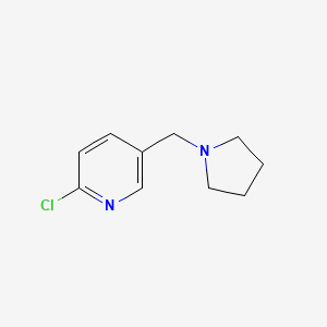molecular formula C10H13ClN2 B1277962 2-Chloro-5-(pyrrolidin-1-ylmethyl)pyridine CAS No. 230617-66-0