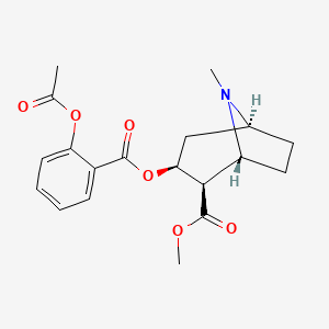 molecular formula C19H23NO6 B12779622 2'-Acetoxycocaine CAS No. 192648-66-1