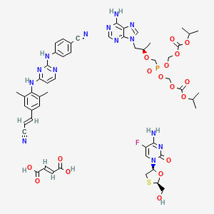 molecular formula C53H62FN14O17PS B12779644 Complera CAS No. 1436864-99-1