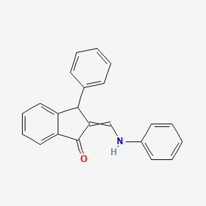 molecular formula C22H17NO B1277970 2-(Anilinomethylene)-3-phenyl-1-indanone 