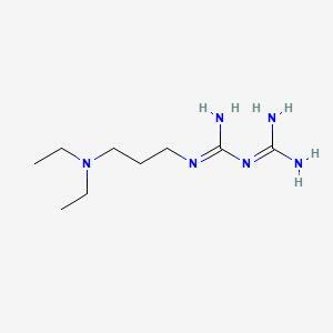 molecular formula C9H22N6 B12779745 1-(3-(Diethylamino)propyl)biguanide CAS No. 45160-29-0