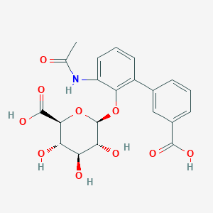 molecular formula C21H21NO10 B12779815 Eltrombopag metabolite M3 CAS No. 1395101-33-3