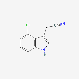 molecular formula C10H7ClN2 B1277982 2-(4-氯-1H-吲哚-3-基)乙腈 CAS No. 2447-15-6