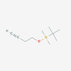 molecular formula C10H20OSi B1277984 (But-3-yn-1-yloxy)(tert-butyl)dimethylsilane CAS No. 78592-82-2