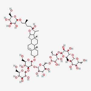 molecular formula C69H114O37 B12779841 Alliumoside E CAS No. 56625-83-3