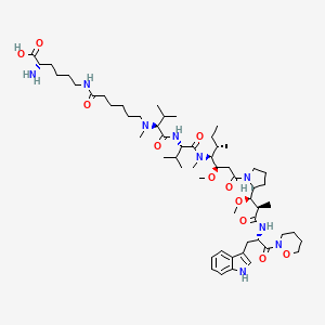 molecular formula C57H95N9O11 B12779855 Aprutumab Ixadotin CAS No. 1404071-73-3