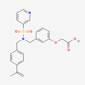molecular formula C24H24N2O5S B12779870 F8Gcj24K7V CAS No. 574759-40-3
