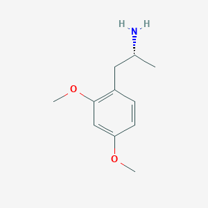 molecular formula C11H17NO2 B12779889 2,4-Dimethoxyamphetamine, (R)- CAS No. 67313-94-4
