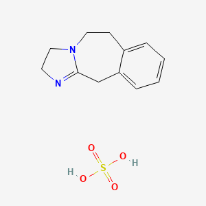 molecular formula C12H16N2O4S B12779893 sulfuric acid;3,5,6,11-tetrahydro-2H-imidazo[1,2-c][3]benzazepine CAS No. 121771-84-4