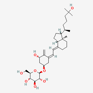 molecular formula C33H54O8 B12779897 1,25-Dihydroxyvitamin D3 3-glycoside CAS No. 89497-11-0