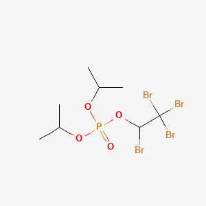 molecular formula C8H15Br4O4P B12779922 Diisopropyl 1,2,2,2-tetrabromoethyl phosphate CAS No. 102305-58-8