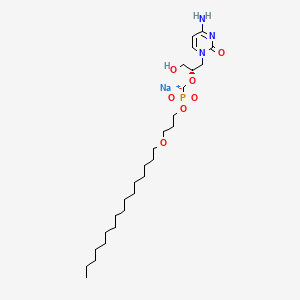 molecular formula C27H51N3NaO7P B12779964 Brincidofovir sodium CAS No. 496765-79-8
