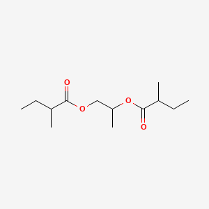 molecular formula C13H24O4 B12780024 Propane-1,2-diyl bis(2-methylbutanoate) CAS No. 155514-30-0