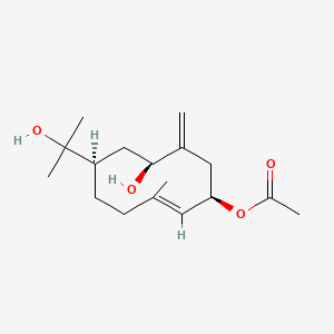 molecular formula C17H28O4 B12780064 Tanacetol B CAS No. 86787-28-2