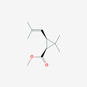 molecular formula C11H18O2 B12780203 Methyl (-)-cis-chrysanthemate CAS No. 55700-72-6