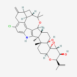 molecular formula C37H44ClNO5 B12780267 Penitrem F CAS No. 78213-65-7