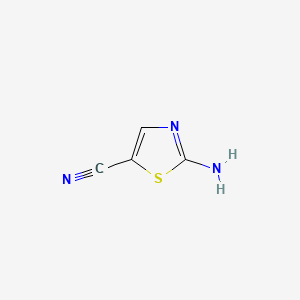 molecular formula C4H3N3S B1278033 2-Aminothiazole-5-carbonitrile CAS No. 51640-52-9