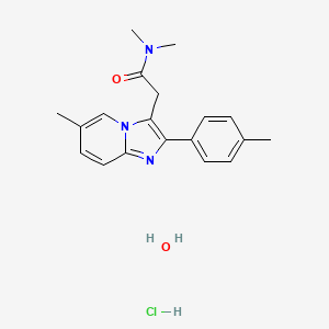 molecular formula C19H24ClN3O2 B12780354 Zolpidem hydrochloride monohydrate CAS No. 299397-16-3
